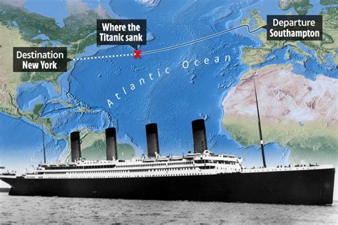 Kde Přesně Se Mapa Potopila Titanic