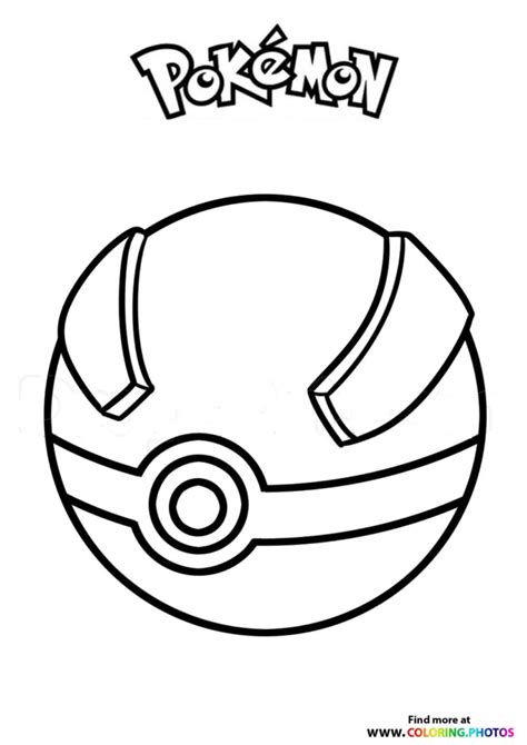 Pokeball Pokemon Coloring Pages For Kids