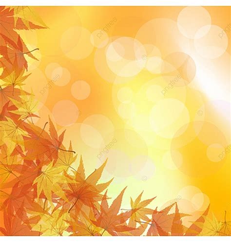 Autumn Maples Falling Leaves Background Element Nature Color