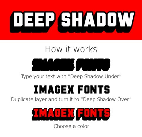 Deep Shadow Font