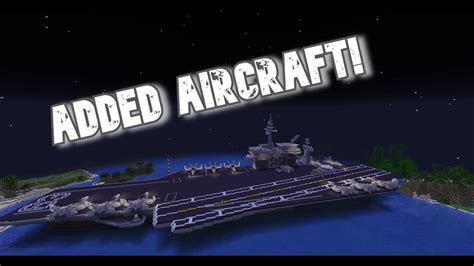 Updated Minecraft Aircraft Carrier Build Added Aircraft And More Youtube