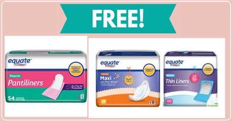 Get your free cradle of love goodie bag! Free Sample Of Equate Pantiliners & Pads - Free Samples By ...
