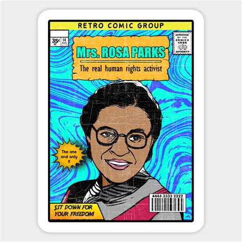Mrs Rosa Parks Vintage Comic Rosa Parks Sticker Teepublic Uk
