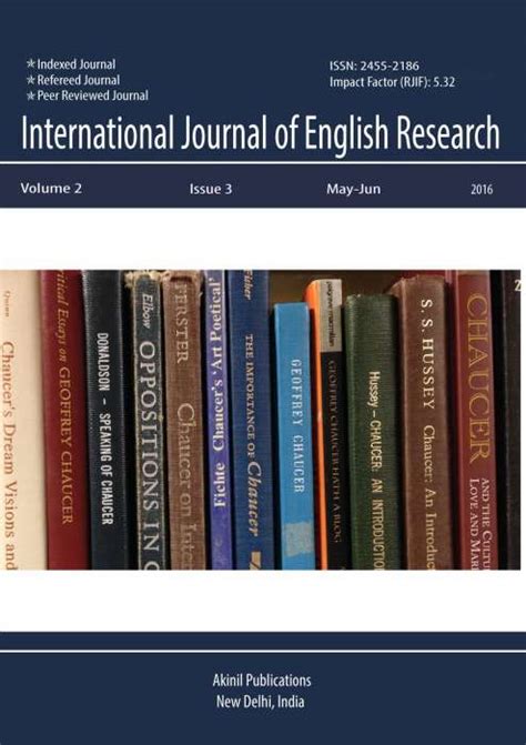 Buy International Journal Of English Research Subscription Akinik