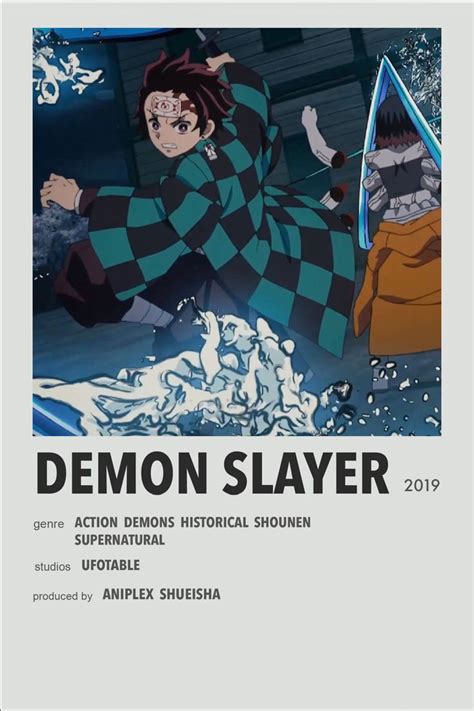 Demon Slayer Minimalist Anime Poster Anime Films Anime