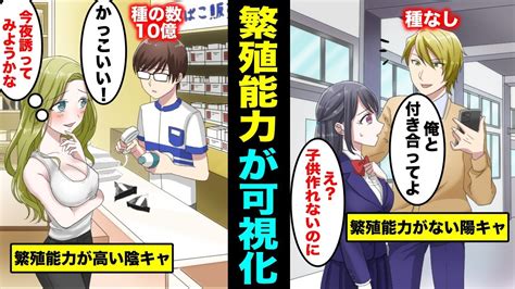 【漫画】繁殖能力が可視化されたらどうなるのか？自分の繁殖能力が一瞬でわかる世界とは？ Youtube