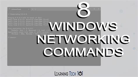 8 Windows Networking Commands Youtube