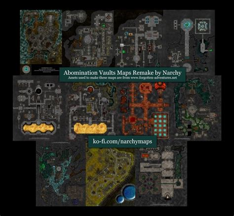 Remade Maps For The Pf2e Abomination Vaults Adventure Path Rfoundryvtt