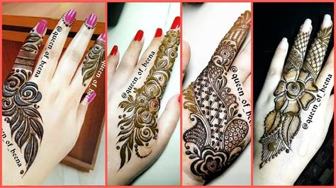 Simple And Unique Top Trendy Fingers Mehndi Designsattractive Back And