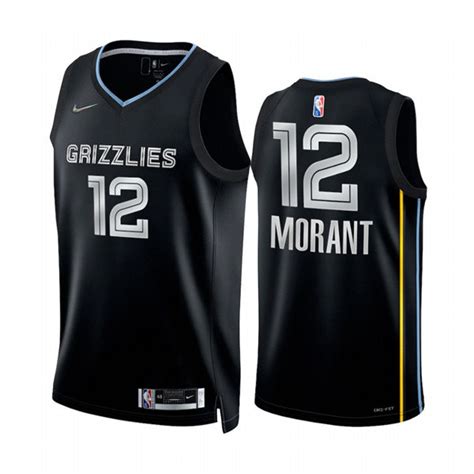 Mens Memphis Grizzlies 12 Ja Morant Nike Black Select Series Rookie Of