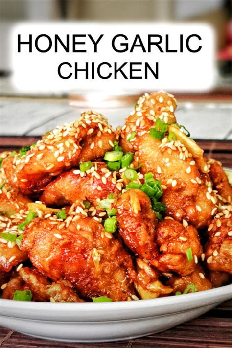 Chinese Honey Garlic Chicken Asian Style Crispy Recipe