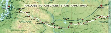 Palouse To Cascades Trail Map