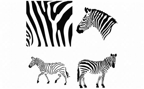 Zebra Animal Print Pattern Svg Clipart By Crafteroks