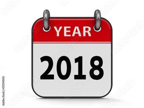 Icon Calendar 2018 Year Stock Illustration Adobe Stock