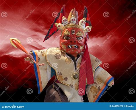 Mongolian Traditional Mask Stock Photo Image Of East 268858252