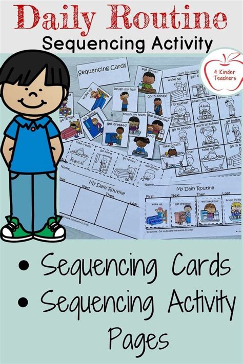 Daily Routine Sequencing Cards And Sequencing Activity Sequencing