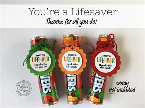 Pre Made Youre A Lifesaver Tag Coworkers First Etsy Employee