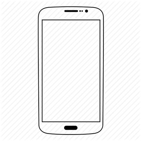 White Mobile Phone Icon Transparent Background Mobile Media