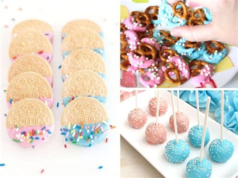 Baby boy shower foods ideas. 10 Gender Reveal Party Food Ideas from Appetizers to Desserts - She Tried What