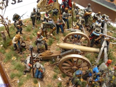 Confederate Artillery Military Figures Military Diorama Civil War Art