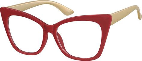 Red Cat Eye Glasses 2033918 Zenni Optical Eyeglasses Red Cat Eye