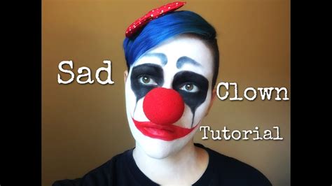 Sad Clown Makeup Tutorial Youtube