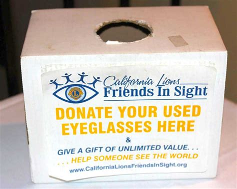 Lions Club Asks Residents To Donate Their Unwanted Glasses The Friday Flyer