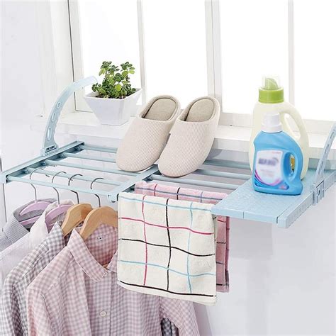 Buy Folding Balcony Drying Shoe Rack Portable Window Drying Rack For