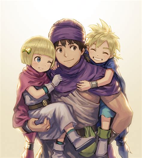 Hero S Daughter Hero And Hero S Son Dragon Quest And More Drawn By Anbe Yoshirou Danbooru