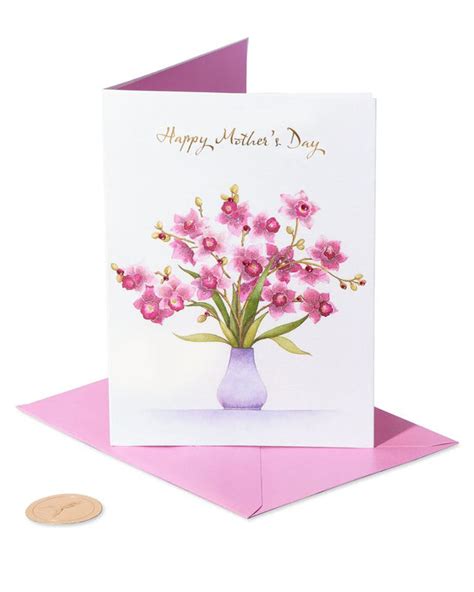 Bouquet Of Orchids Mothers Day Card Heavenly Outhouse