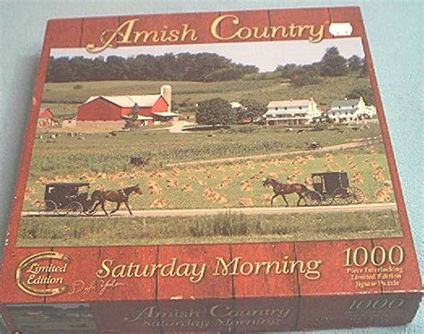 Doyle Yoder 1000 Pc Jigsaw Puzzle ~amish Country~saturday Morning~ltd