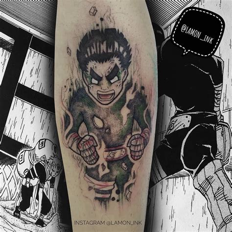 Rock Lee Naruto Tattoo Rock Lee Naruto Naruto Tattoo Portrait Tattoo Ink Tattoos Tattoo