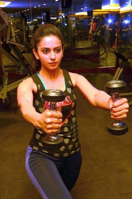 South Indian Actress Rakul Preet Singh Gym Workout Fitness Hot Photos