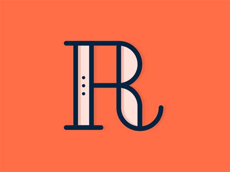 The Letter R Letter R Logo Design Typography Lettering