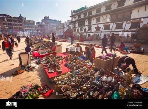 Souvenir Market At Durbar Square Kathmandu Nepal Stock Photo Alamy