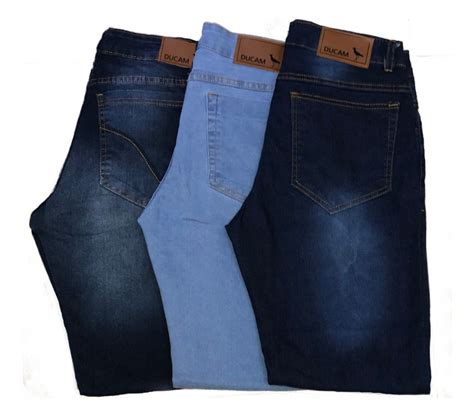 Kit 3 Calça Jeans Masculina Slim Original Elastano Lycra Frete grátis