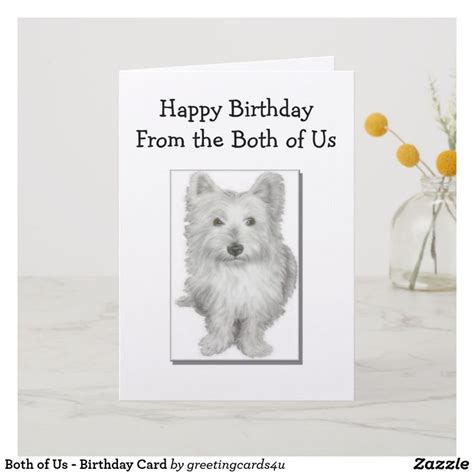 We have a great selection of top notch cards, from thank you to mother's day and much more. Both of Us - Birthday Card | Zazzle.co.uk | Birthday cards, Custom greeting cards, Cards