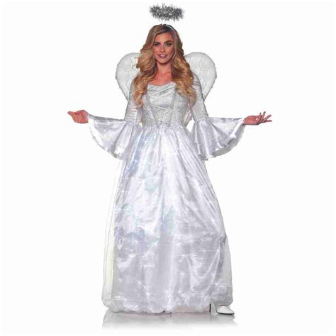 Heavenly Angel Light Up Costume With Wings And Halo Stoners Funstore