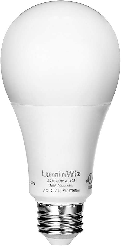 A21 Led Bulb Luminwiz 155w 4000k 1700lm Dimmable Ul Listed Energy