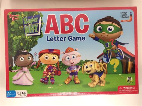 Super Why Abc Letter Board Game University Games Pbs Kids 2012 Sealed