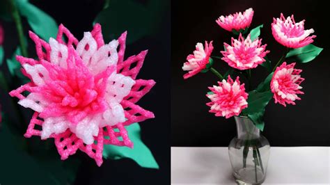 Ide Kreatif Bunga Hias Dari Sarung Apel Dan Pear Fruit Foam Net