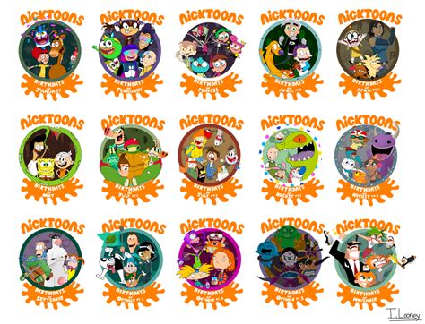 Nicktoons Birthdays Collage By Tuneslooney On Deviantart