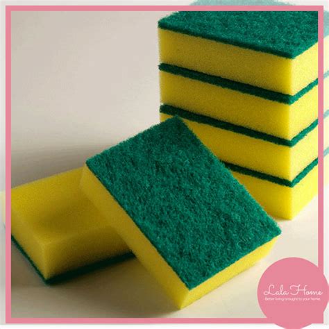 1pc Sponge Dish Pot Wash Cleaning Span Basuh Cuci Pinggan Mangkuk Sabut