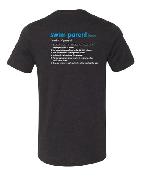 Swim Parent T Shirt Aquatic Outfitters Of Ohio