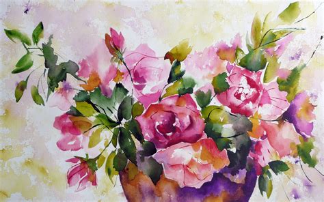 🔥 38 Watercolor Flowers Wallpaper Wallpapersafari
