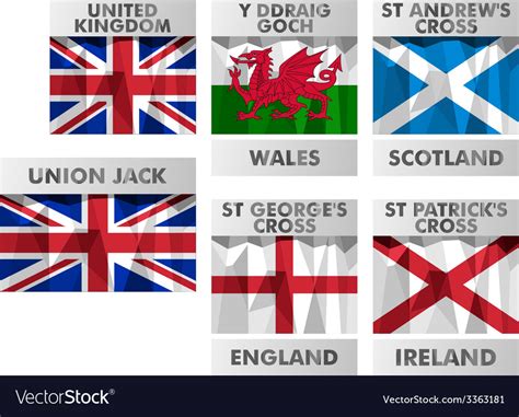 Flags Of United Kingdom Royalty Free Vector Image