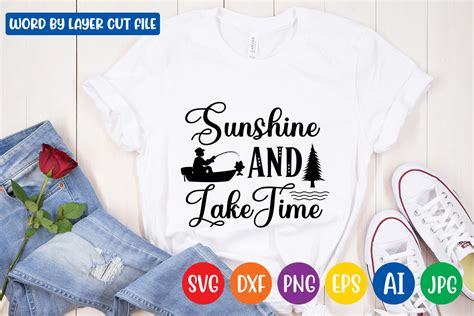 Sunshine And Lake Time Svg Graphic By SvgStudio Creative Fabrica