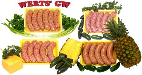 Werts Gw Nebraska Meat Hot Bratwurst Sampler B 071 Ordering Page