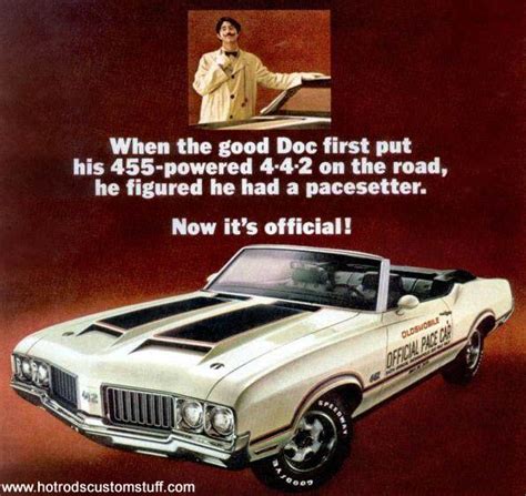 1970 Oldsmobile 442 Convertible Pace Car Ad Oldsmobile Muscle Car
