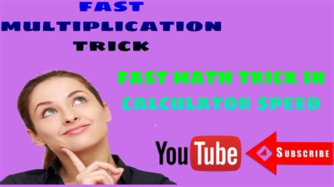 Fast Math Trick Multiplication Trick In Calculator Speed Easy Math Trick Youtube